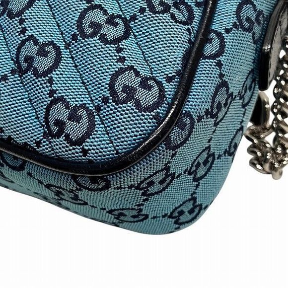 Gucci GG Marmont 447632 Quilted Bag Shoulder Bag Women - Picture 6 of 9